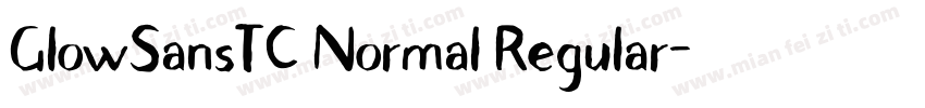 GlowSansTC Normal Regular字体转换
